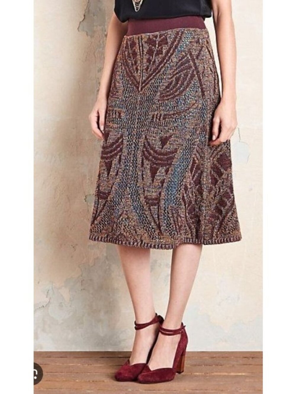 Anthropologie Cecilia Prado Lumi Midi Skirt SP